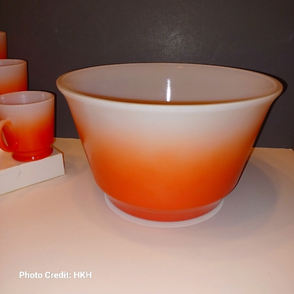 Rare!!! VHTF Vintage Mid-Century Hazel-Atlas Flamingo 13-Piece Punch Set - Picture 2 of 16